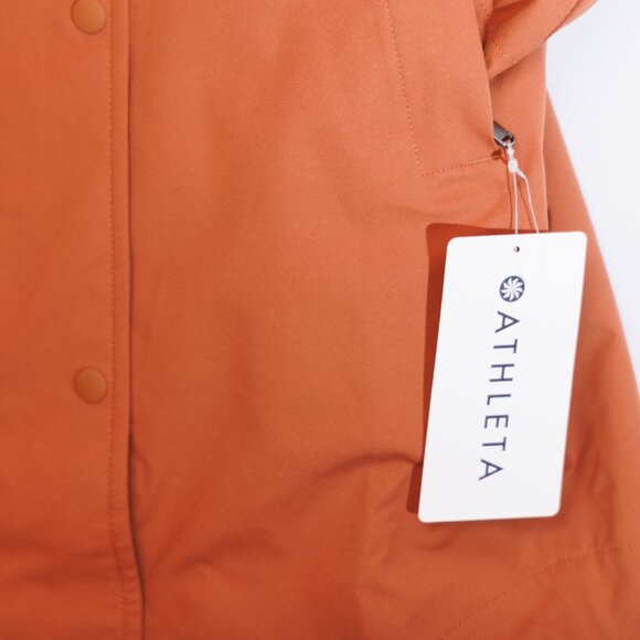 Athleta Rainout Sutro Long Trench XS Womens Nutmeg - Picture 10 of 11